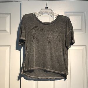 Short sleeved snoopy blouse